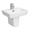 Cubo Basin + Semi Pedestal (520mm Wide - 1 Tap Hole)  Profile Large Image