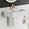 Cubo Basin + Semi Pedestal (520mm Wide - 1 Tap Hole) Large Image