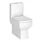 Cubo Modern Square BTW Close Coupled Toilet + Soft Close Seat