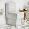 Cubo Modern Square BTW Close Coupled Toilet + Soft Close Seat Large Image