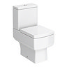Cubo Modern Square Close Coupled Toilet + Soft Close Seat