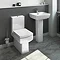 Cubo Modern Square Comfort Height Toilet + Soft Close Seat  Profile Large Image