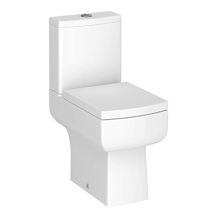 Cubo Modern Square Comfort Height Toilet + Soft Close Seat