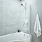 Curved Screen with Knob for P-Shaped Baths NCS3 Large Image