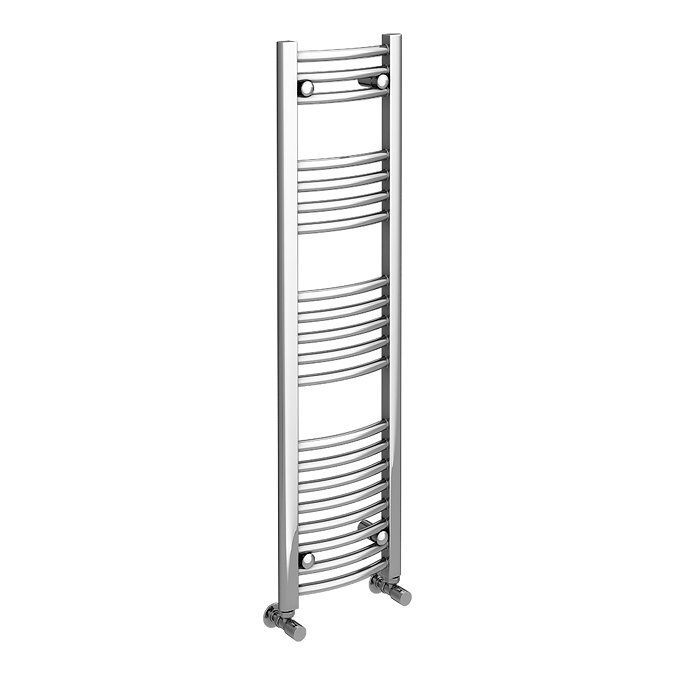 Toreno Heated Towel Rail – Chrome – 300 x 1200mm – Curved Bars