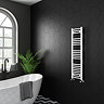 Toreno Heated Towel Rail – White – 300 x 1200mm – Curved Bars