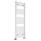 Toreno Heated Towel Rail – White – 400 x 1200mm – Curved Bars