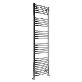 Toreno Heated Towel Rail – Chrome – 500 x 1800mm – Curved Bars