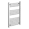 Diamond Curved Heated Towel Rail - W500 x H800mm - Chrome Large Image