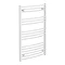 Diamond Curved Heated Towel Rail - W600 x H1000mm - White