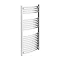 Diamond Curved Heated Towel Rail - 600mm x 1200mm - Chrome  Feature Large Image