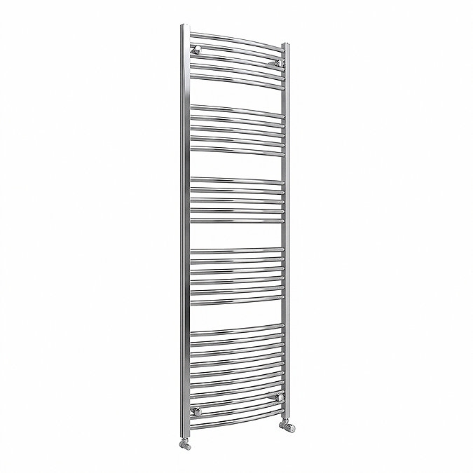 Toreno Heated Towel Rail – Chrome – 600 x 1800mm – Curved Bars