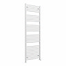 Toreno Heated Towel Rail – White – 600 x 1800mm – Curved Bars
