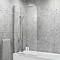 Curved Top Bath Screen 1400 x 800mm Large Image