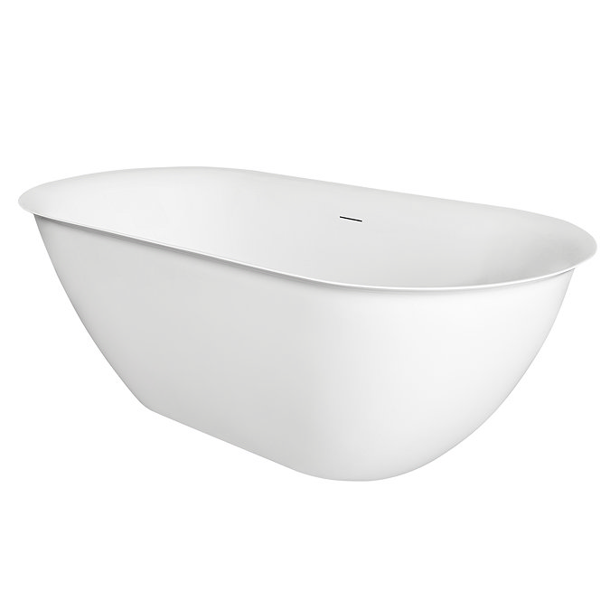 Curzon 1600 x 800mm Ultra-Thin Edge Double-Ended Bath with Chrome Waste