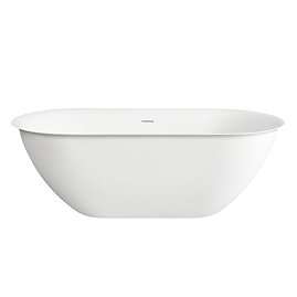 Curzon 1600 x 800mm Ultra-Thin Edge Double-Ended Bath with Chrome Waste