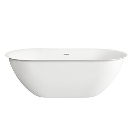 Curzon 1600 x 800mm Ultra-Thin Edge Double-Ended Bath with Chrome Waste