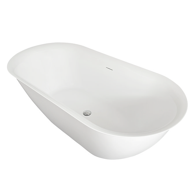 Curzon 1700 x 820mm Ultra-Thin Edge Double-Ended Bath with Chrome Waste