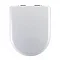 D-Shaped Luxury Soft Close Toilet Seat inc Chrome Hinges - NTS001 Large Image