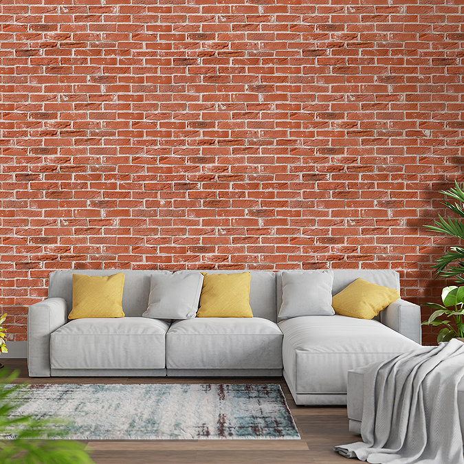 Dalby 15-20mm Brick Slips - Rustic Red