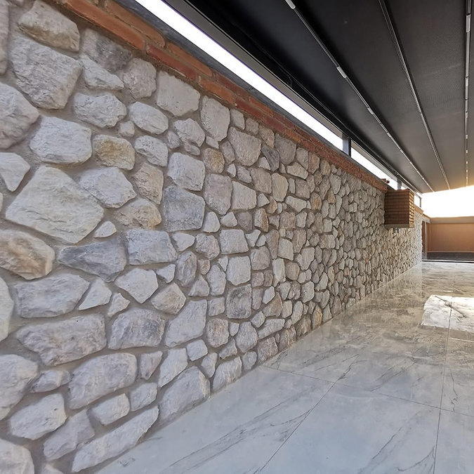 Dalby Fieldstone 30-50mm Cladding - White