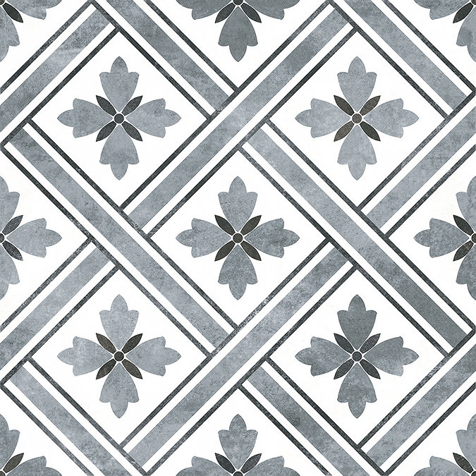 Dalton Dark Grey Wall and Floor Tiles - 330 x 330mm  Profile Large Image