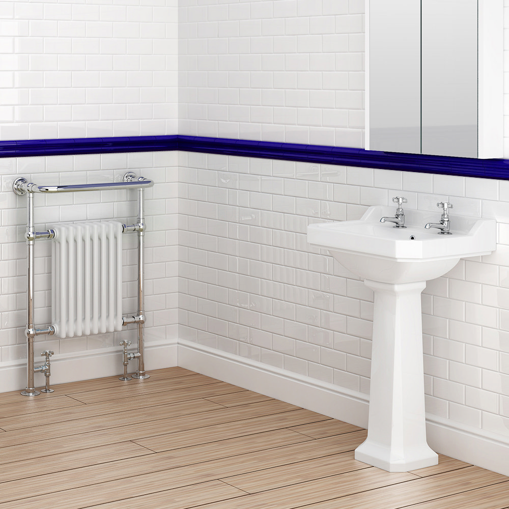 Danbury Glazed Pacific Blue Bevel Border Wall Tile Available Online