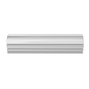 Danbury Glazed White Bevel Border Wall Tile - 150x50mm Profile Large Image