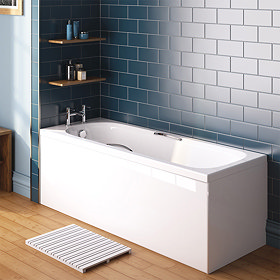 Danbury Single Ended Bath with Grips 1700 x 700mm (Excludes Panels)