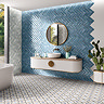 Darcy Rustic Gloss Blue Wall Tiles - 65 x 200mm