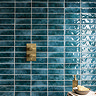 Darcy Rustic Gloss Blue Wall Tiles - 65 x 200mm