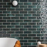 Darcy Rustic Gloss Teal Wall Tiles - 65 x 200mm