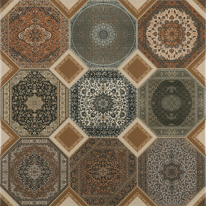 Darius Patterned Floor Tiles - 600 x 600mm Profile Large Image