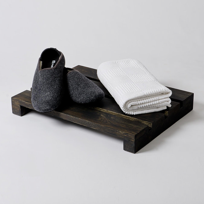 Dark Oak Bathroom Duckboard - 500 x 380mm Standard Large Image
