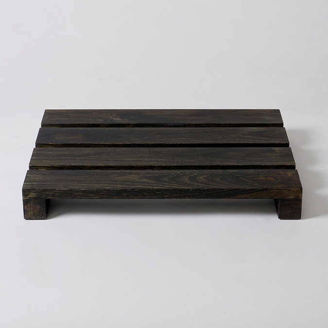 Dark Oak Bathroom Duckboard - 500 x 380mm Large Image
