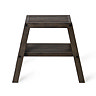Dark Oak Slatted Bathroom Stool  Profile Large Image