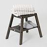 Dark Oak Slatted Bathroom Stool  Standard Large Image