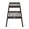 Dark Oak Slatted Bathroom Stool In Bathroom Large Image
