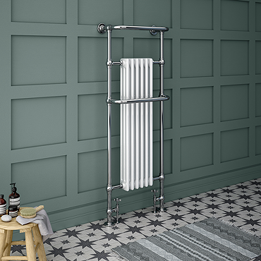 Dartford Traditional Floor Mounted Heated Towel Rail Radiator