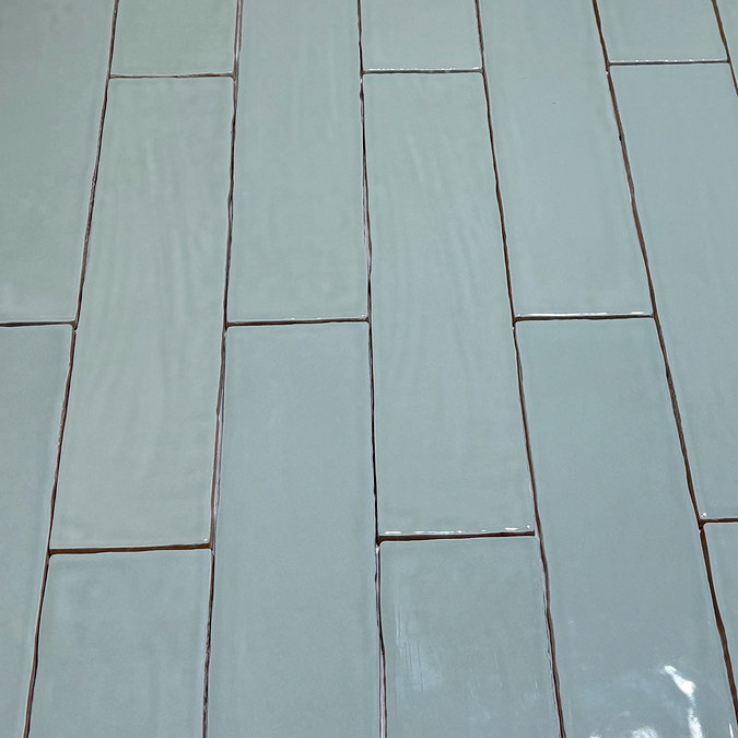 Darwen Rustic Mint Green Gloss Wall Tiles 75 x 300mm
