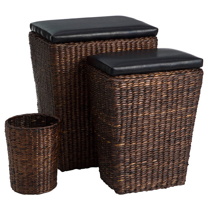 Darwin 3-Piece Laundry and Waste Basket Set Large Image