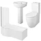 Darwin Modern Curved Bathroom Suite Large Image