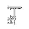 Chatsworth Traditional 300 x 500mm Chrome Heated Towel Rail Shelf  In Bathroom Large Image