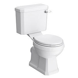 Darwin Traditional Close Coupled Toilet + Soft Close Seat Medium Image