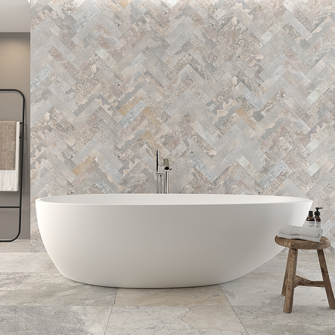 Dawley Grey Rustic Slate Effect Tiles - 70 x 280mm