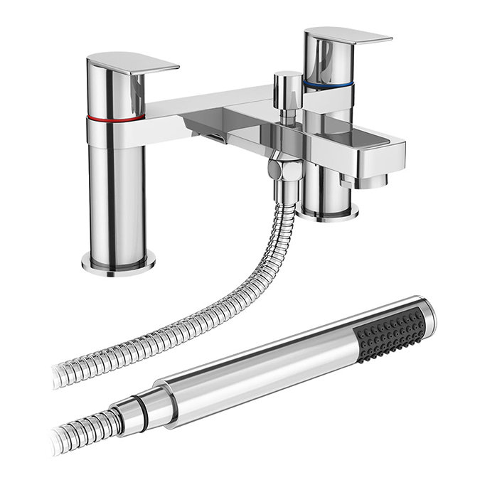 Dazzler Bath Shower Mixer with Shower Kit - Chrome Large Image