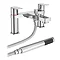 Dazzler Bath Shower Mixer with Shower Kit - Chrome Large Image