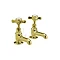 Traditional Beaumont Bath Taps Long Nose - Antique Gold Large Image