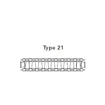 Delonghi - Type 21 Compact Convector Radiator P+ 600 x 1600mm Profile Large Image