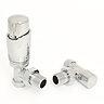 Delta Angled TRV Chrome Thermostatic Radiator Valves  Profile Large Image